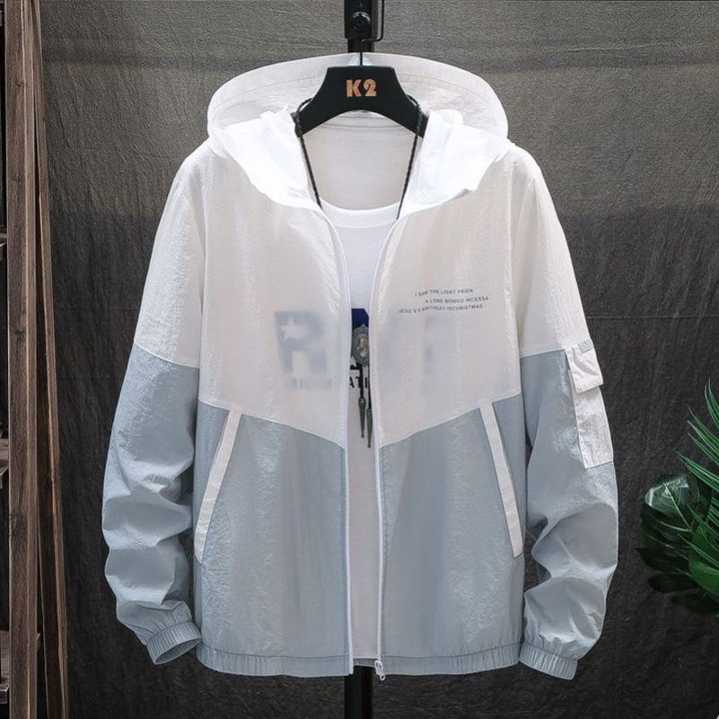 Sun protection clothing men's thin breathable loose jacket 2020 summer tooling jacket students handsome trendy clothes