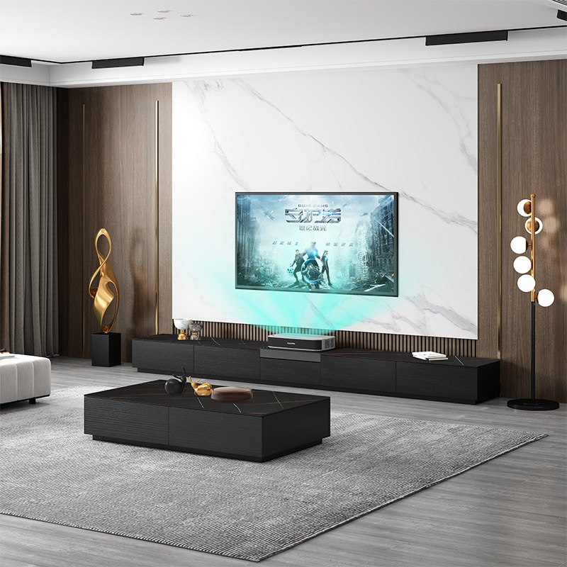 Home theater smart projector special laser TV cabinet telescopic Italian simple cabinet floor