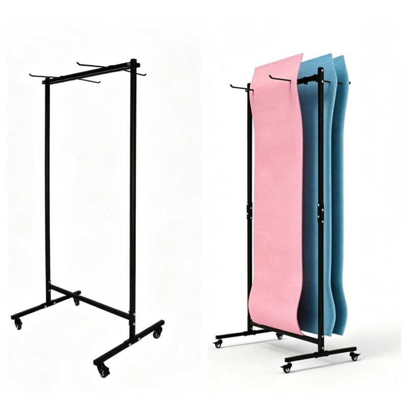 Yoga Mat Storage Rack Wall-Mounted Yoga Studio Gym Multifunctional Movable Storage Rack Jump Rope Rack Yoga Mat Storage Rack Wall-Mounted Yoga Studio Gym Multifunctional Movable Storage Rack Jump Rope Rack