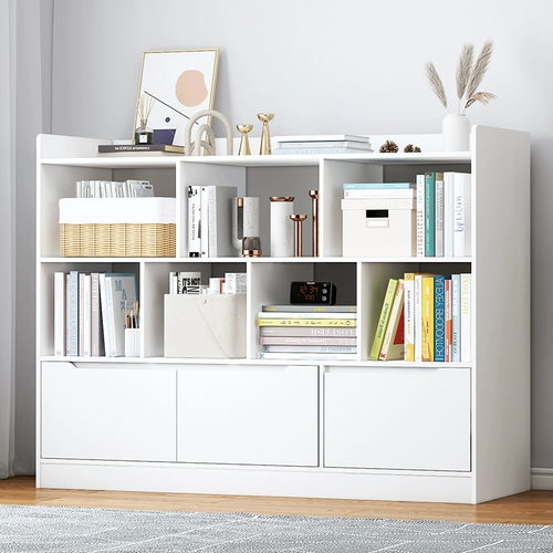 Простая книжная полка, коробочка для хранения для школьников для спальни, современный книжный шкаф, система хранения