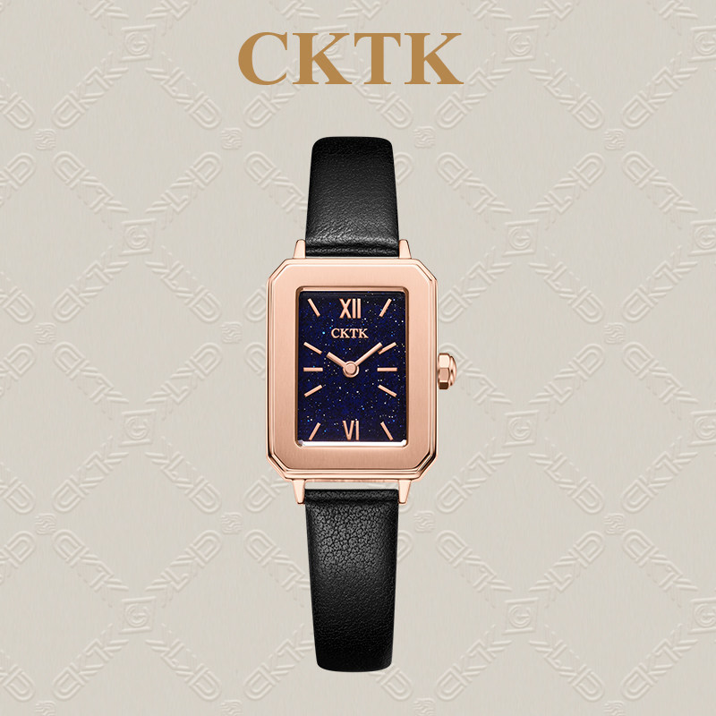Enis recommended CKTK watch woman 2022 new light luxury high - sensation watch cold air temperament quartz watch