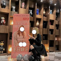 Product Display Stand Birthday Photo Poster Display Stand Wedding Welcome Recruitment Roll-Up Production x Display Stand Internet Celebrity