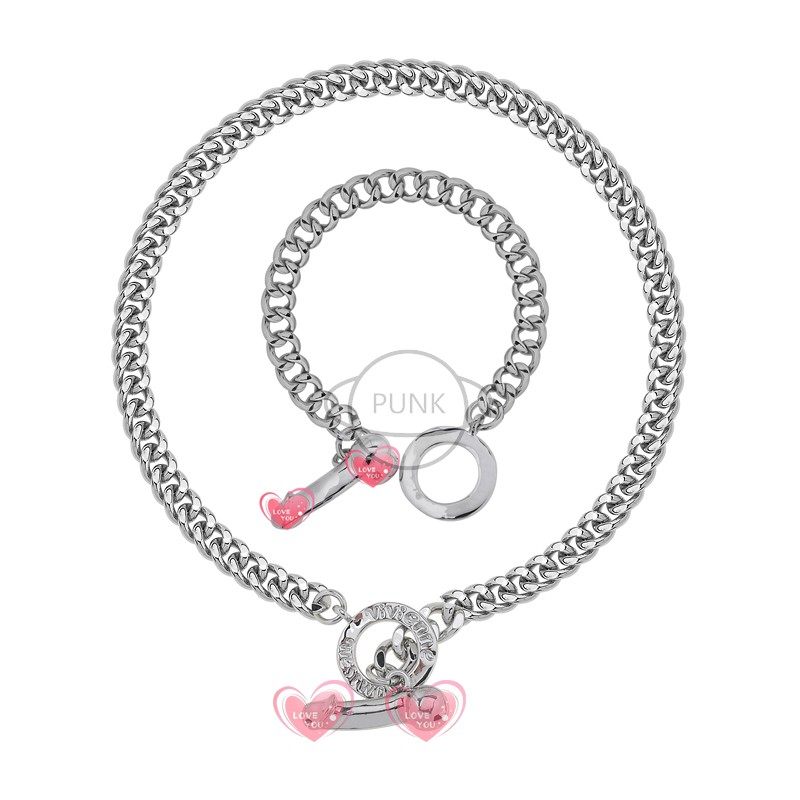Planet's Love West Too After Lovers Nightclub Nightclub Little Disciple J Bracelet Necklace Punk Hip Hop Rock Ins Nets Red Hot Money-Taobao