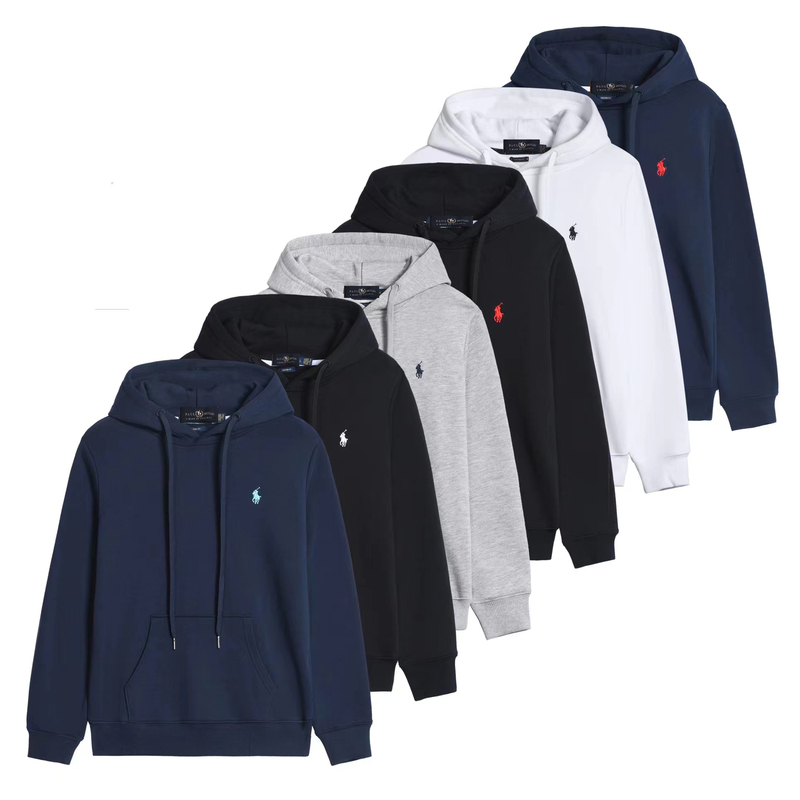 Spring and Autumn Paul Couple's Sweatshirt Set for Men, Long-Sleeve Pullover Polo Shirt, Sports Jacket, Top and Pants