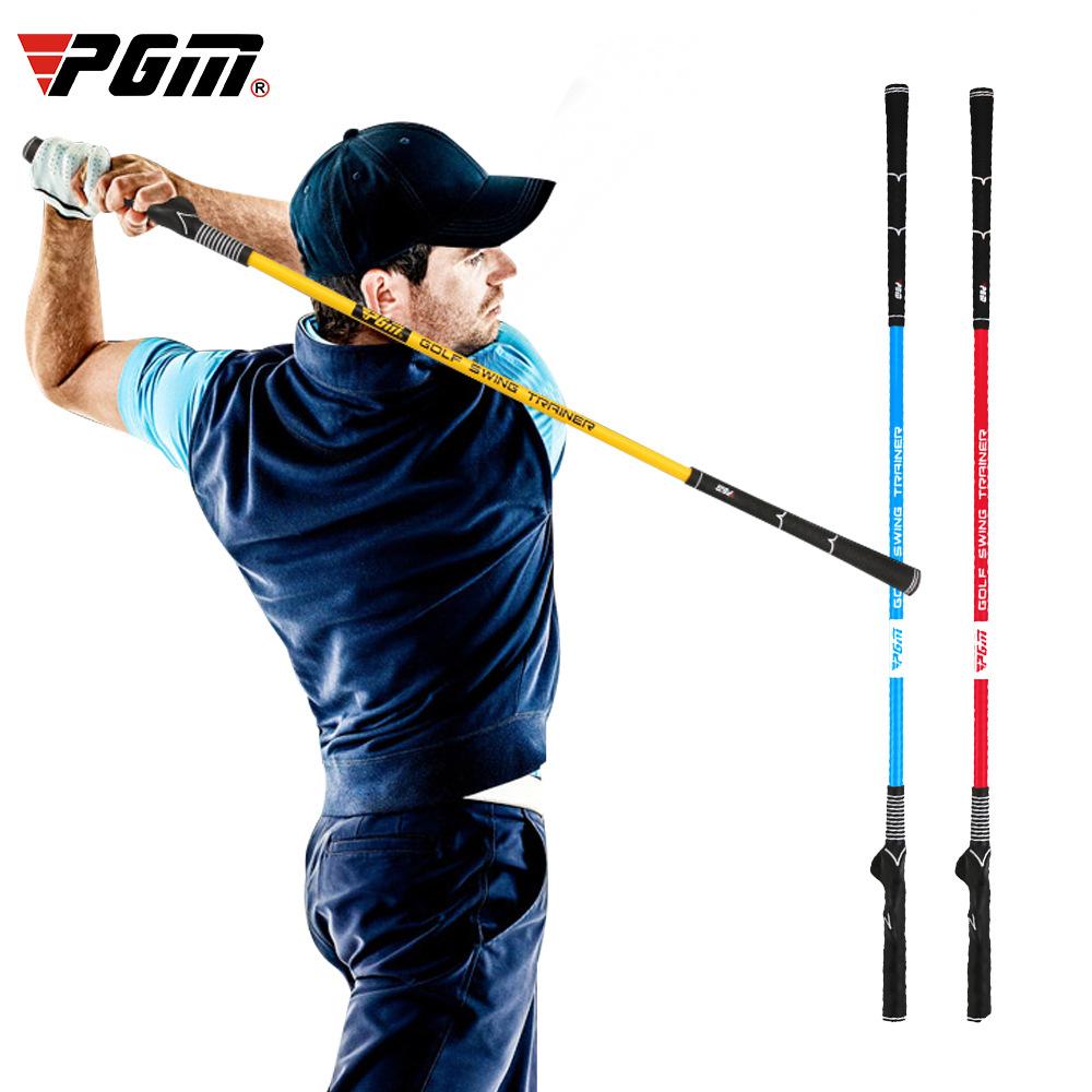Golf swing stick practice beginner pgm rod double grip posture training supplies hand shaper soft correction