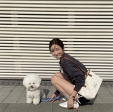 Корейская подлинная подлинность 1041009 кожа 100%сшивая наплечники для рисования веревки на насос хлопковой холст мешок