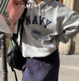 Корея подлинное скромное настроение1110909 плюс хлопок 100%повседневный свитер с капюшоном