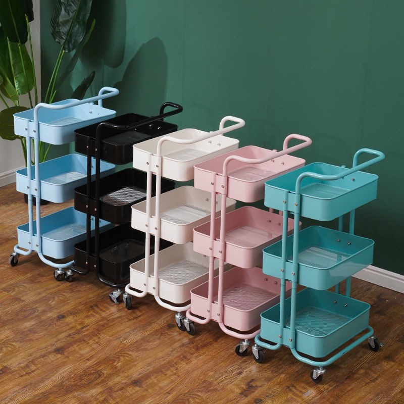 Beauty Small Cart Mobile Beauty Nail Hairdressing Home Multifunction Shelve Tool Car Beauty Yard storage