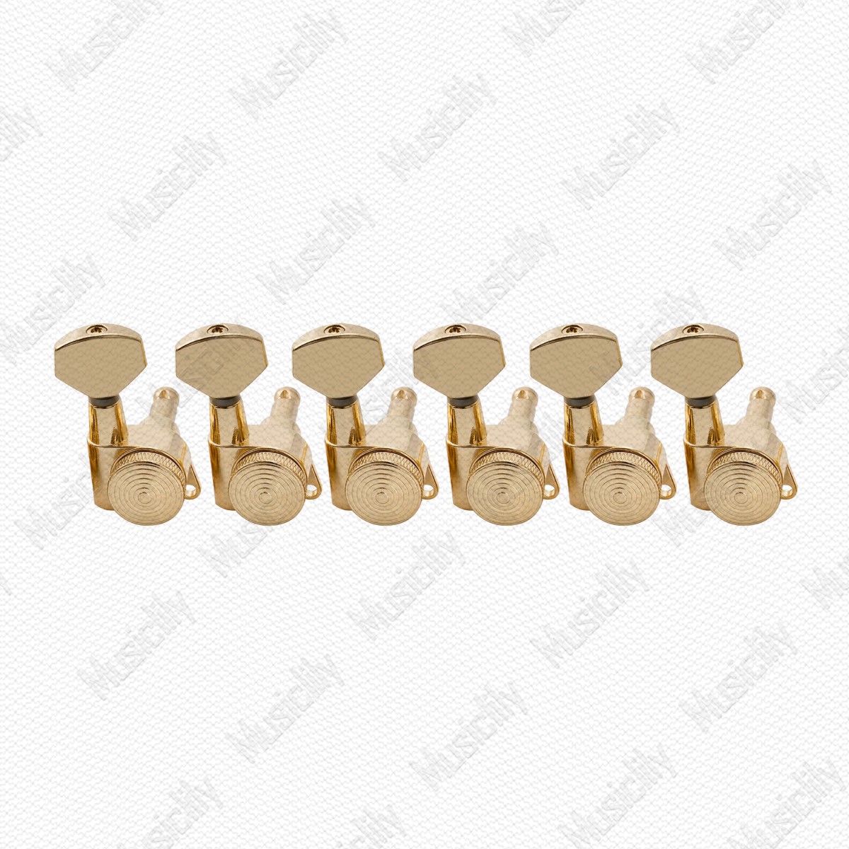 Musiclily small square head 45-degree bevel fully enclosed thread lock ST Tele electric guitar button string set