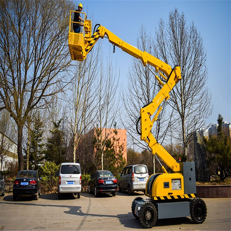 Full Self Walking Crank Arm Lifts Den High Operating Car Hydraulic Fully Automatic Folding Arm Type 360 ° Rotary Overhaul