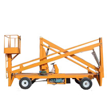 Den High Car Crank Arm Type Lift Street Lamp Repair Billboard Mounting Electric Hydraulic Aerial Work Lifting Platform