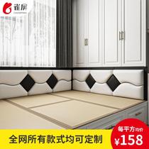 Rural large Kang wall fence Soft pack wall fence Kang fence headboard soft pack paste self-adhesive bedroom anti-collision wall paste wall protection