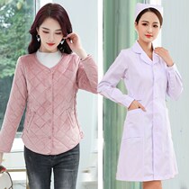Nurse down jacket warm school uniform inside warm girl wearing no reconciliation in the middle young lady