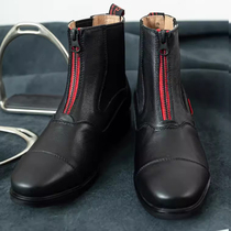 HORSELEADER Seasons Style Riding Boots Knight Shoes Equestrian Obstacle Short Boots Men And Women Riding Shoes Cow Leather