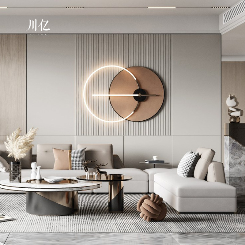 Light luxury simple three-dimensional wall decoration bedroom bedside metal wall decoration living room sofa background wall pendant