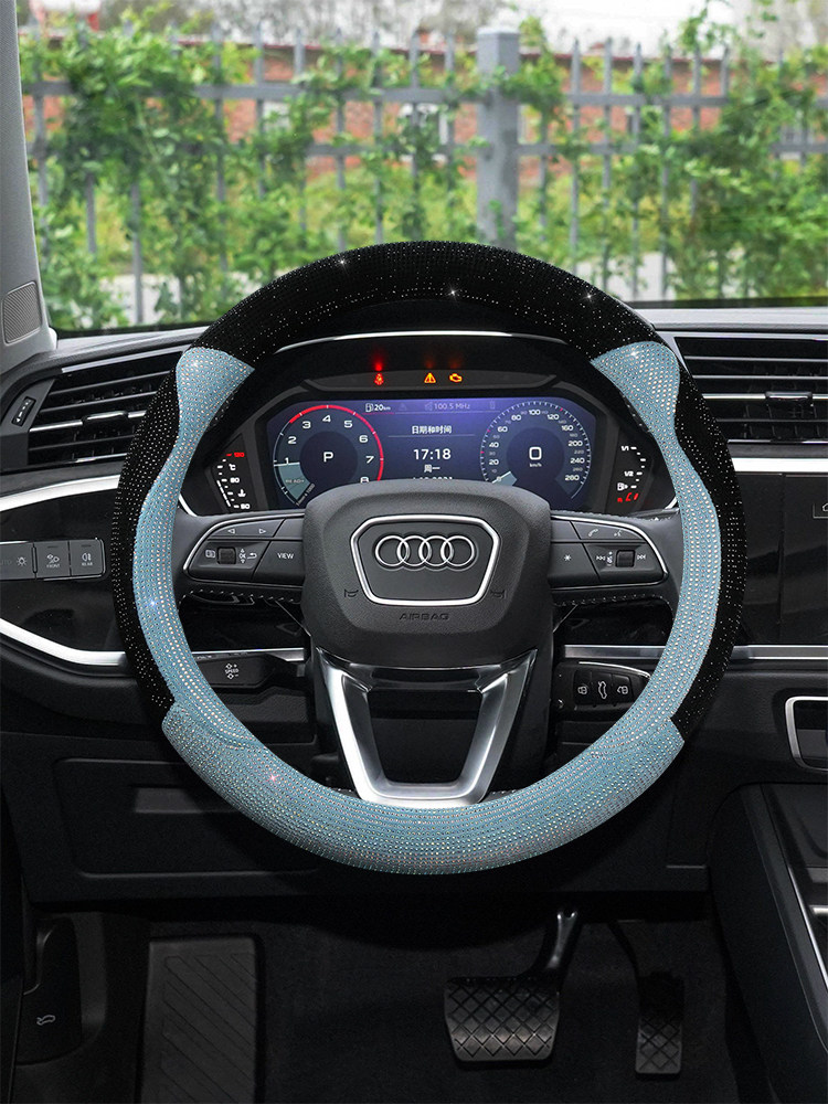 Audi New A4L Steering Wheel Cover A3 A5 A6L A7L A8 Q2L Q3 Q5L Q7 Q8 Handle Cover Diamond Women's Model