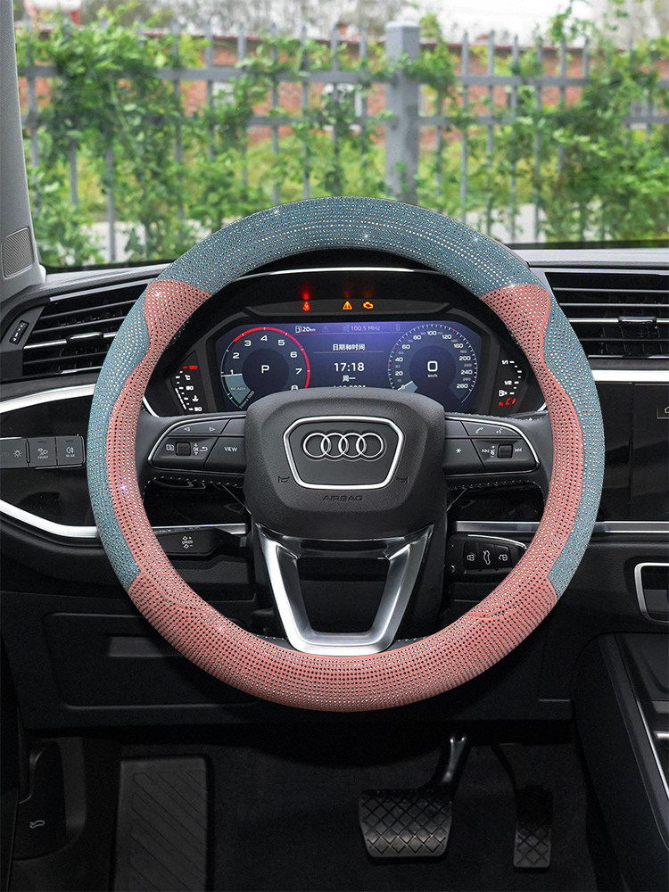 Audi New A4L Steering Wheel Cover A3 A5 A6L A7L A8 Q2L Q3 Q5L Q7 Q8 Handle Cover Diamond Women's Model