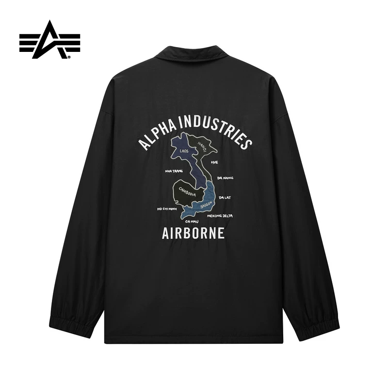 Пояснительная куртка мужская Alpha Industries American Map Loose Coach Jacket Couple Spring New Alpha