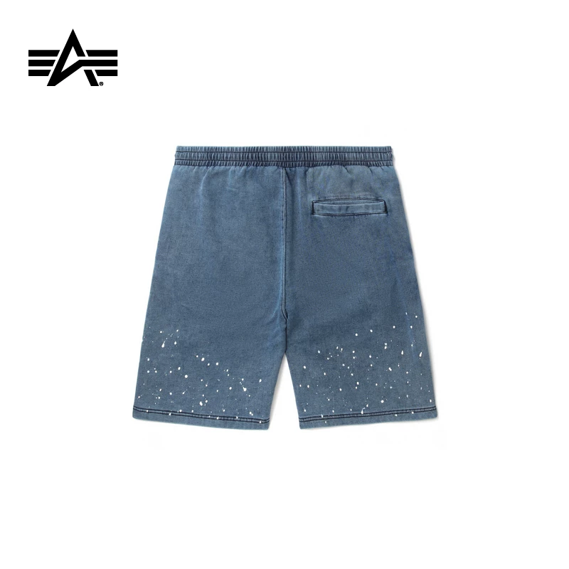 Мужские спортивные шорты Alpha Industries American Splash-Ink loose shorts summer
