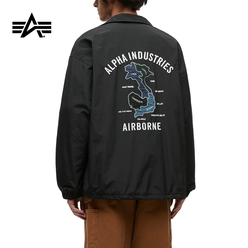 Пояснительная куртка мужская Alpha Industries American Map Loose Coach Jacket Couple Spring New Alpha