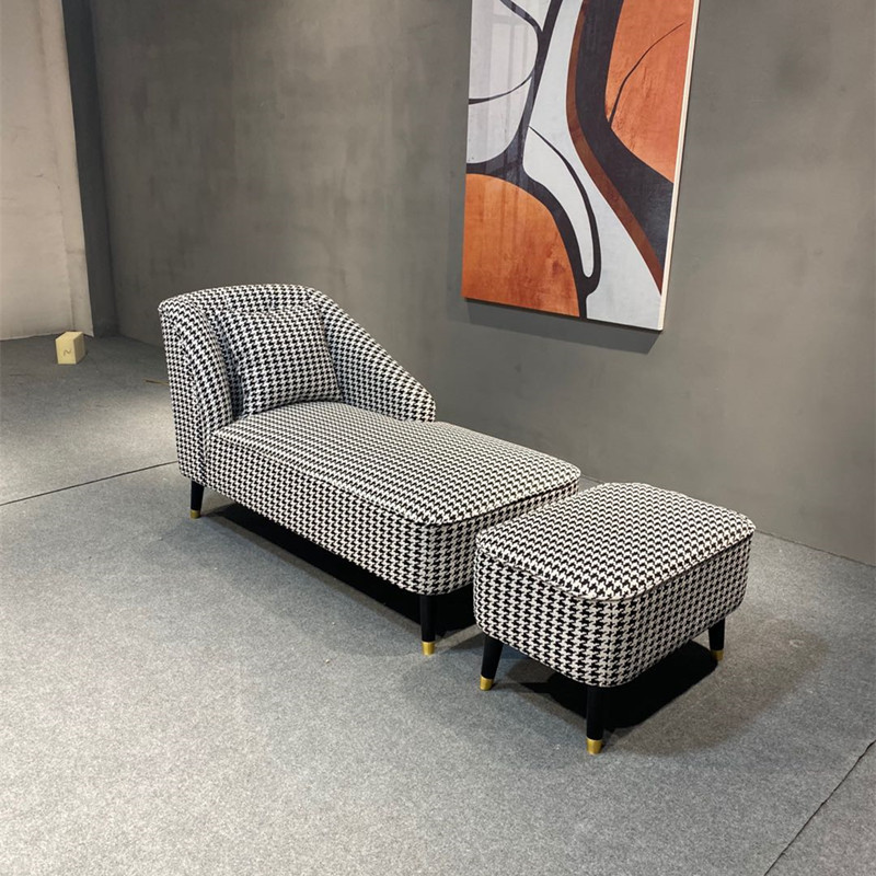 Princess chair Beauty tatami Bedroom Small family Living room sofa Single minimalist modern light Extravagant Foot side Guido Deck Chair-Taobao