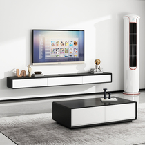 Nordic Wind Dangling TV Cabinet Tea Table Combination Modern Minima Wall-mounted Hanging Cabinet Ground Desk Cabinet Hanging Wall TV Cabinet