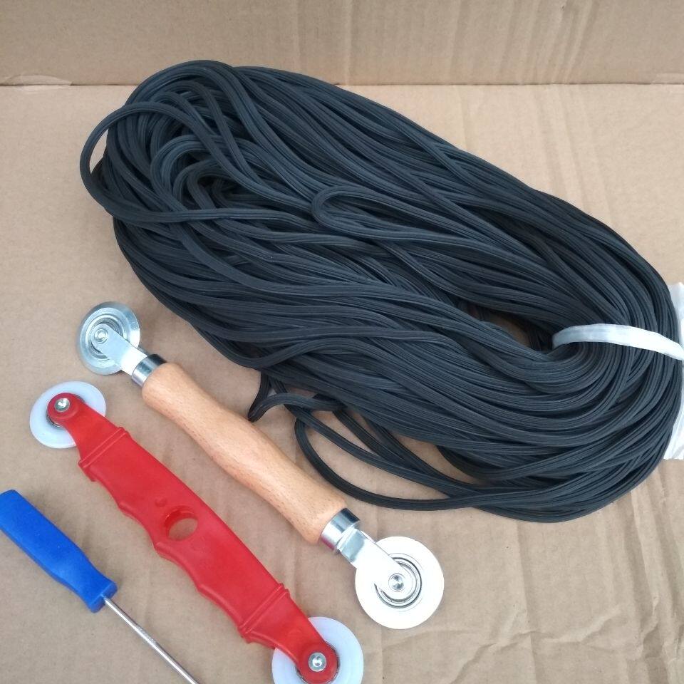 Pressed sand window rubber strip seal inlaid strip plastic leather strip pressure gauze strip plastic steel aluminum alloy screen window sand strip double-headed wheel hook