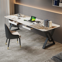 Light luxury slate desk home study desk balcony wall long narrow table office desk rectangular computer table