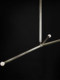 American-Style Retro Copper Branch-Shaped Pendant Light, Led Light Strip for Dining Room, Adjustable Modern Minimalist Lighting Fixture, Sales Office Pendant Light