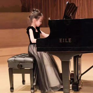 Children's dress black velvet 2024 new piano