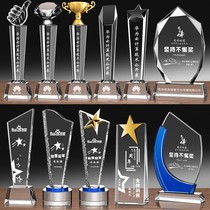 Crystal Trophy Medal Customized Thumb Creative Metal Licensing Card Children's Basketball Football Five-pointed Star Lettering