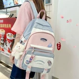 Ранец, брендовая милая сумка через плечо, вместительный и большой рюкзак, для средней школы