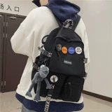 Ранец, вместительный и большой универсальный рюкзак, модная трендовая брендовая сумка через плечо, в корейском стиле, подходит для подростков, подходит для студента, для средней школы