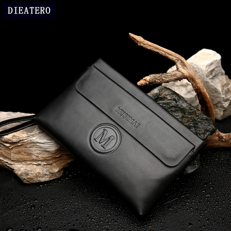 Hand Bag Men Genuine Leather Men's Bag Boomer Hand Grab Bag Hand Letter Enveloping Business Casual Bull Leather Bag for men's clip