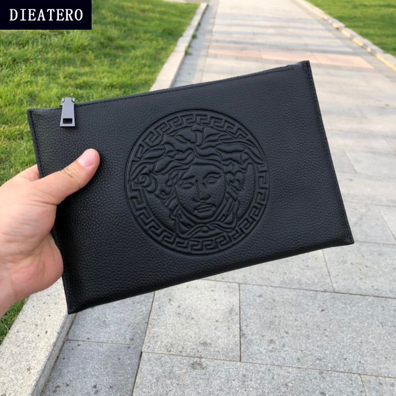 Men's Handbag Genuine Leather 2021 New Fashion Wallet Business Hand Holding Wallet Bag Men's Handbag Men's Handbag Bag