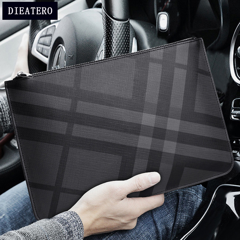 New trendy brand men's handbags Europe and the United States fashion casual clutches men's youth handbags clip bags envelope bags