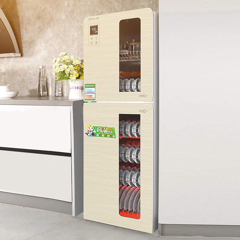 Disinfection cabinet household small kitchen ozone disinfection large capacity double door commercial vertical disinfection bowl chopstick cabinet