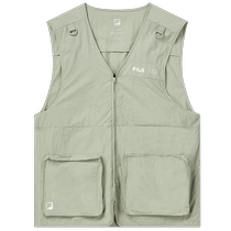 FILA FUSION mens thin vest Huang Jingyus same style 2022 summer new breathable vest