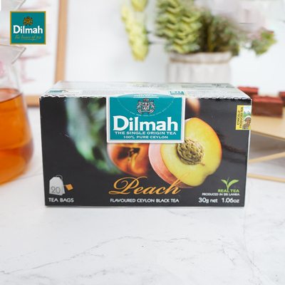 迪尔玛原装进口蜜桃红茶包20袋