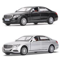 1 Car model alloy toy simulation 32 sound and light 24 car model six-door pullback metal car gift boy box
