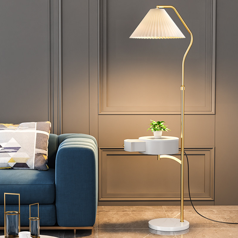 100 pleated floor lamp Living room Bedroom Bedroom Bedroom head Nordic light extravaganza Creative online Red design Sofa Edge A Few Tea Table Lights