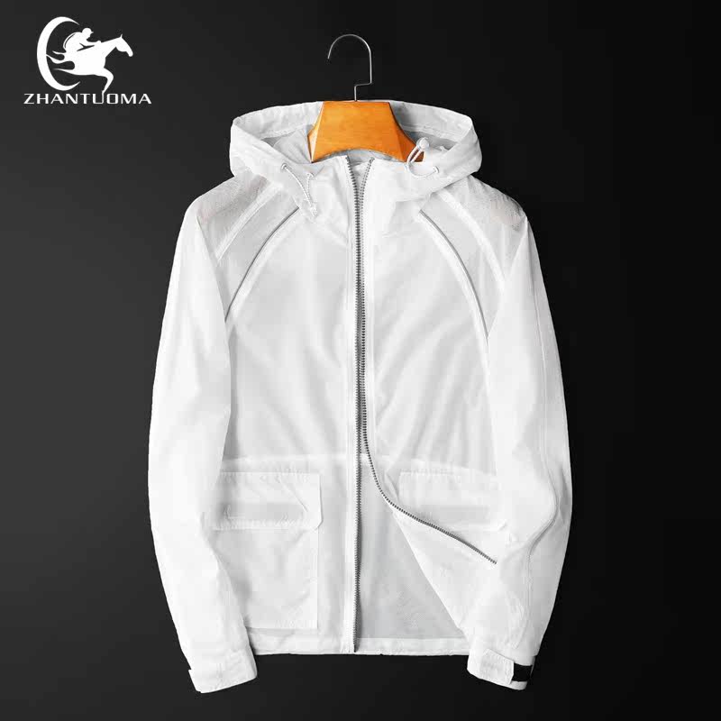 ZHANTUOMA summer anti-UV sunscreen clothes breathable ultra-thin sunscreen clothes men's and women's coats skin clothes ice silk