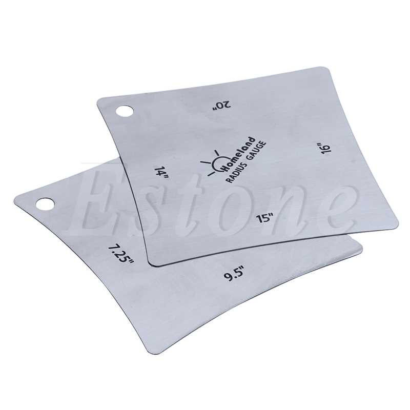 Set of 2 Guitar Bass Square Radius Gauge Fingerboard Measuri