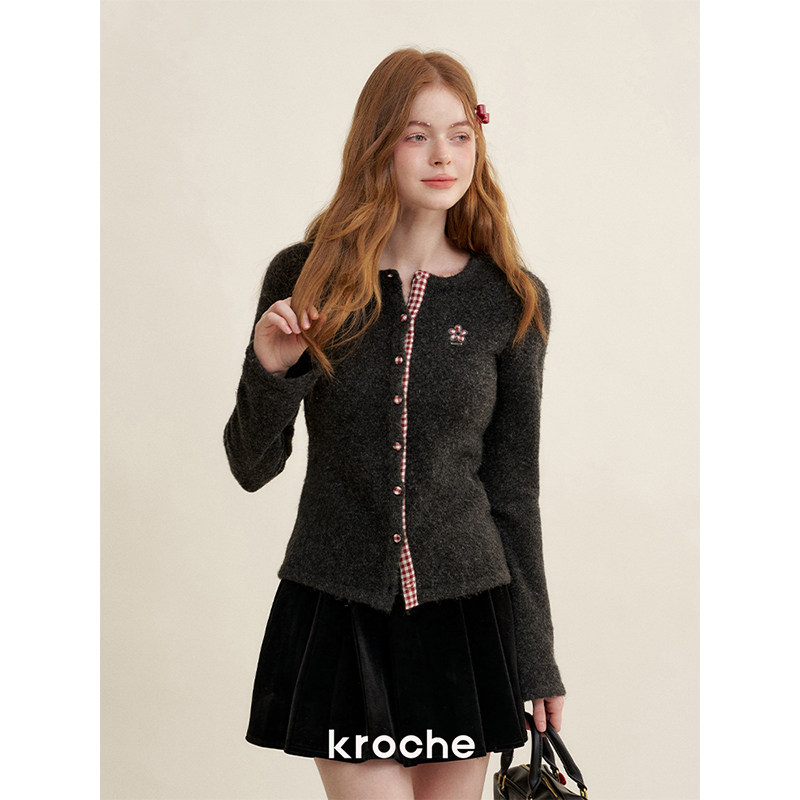 KROCHE チェック ニット KB4605