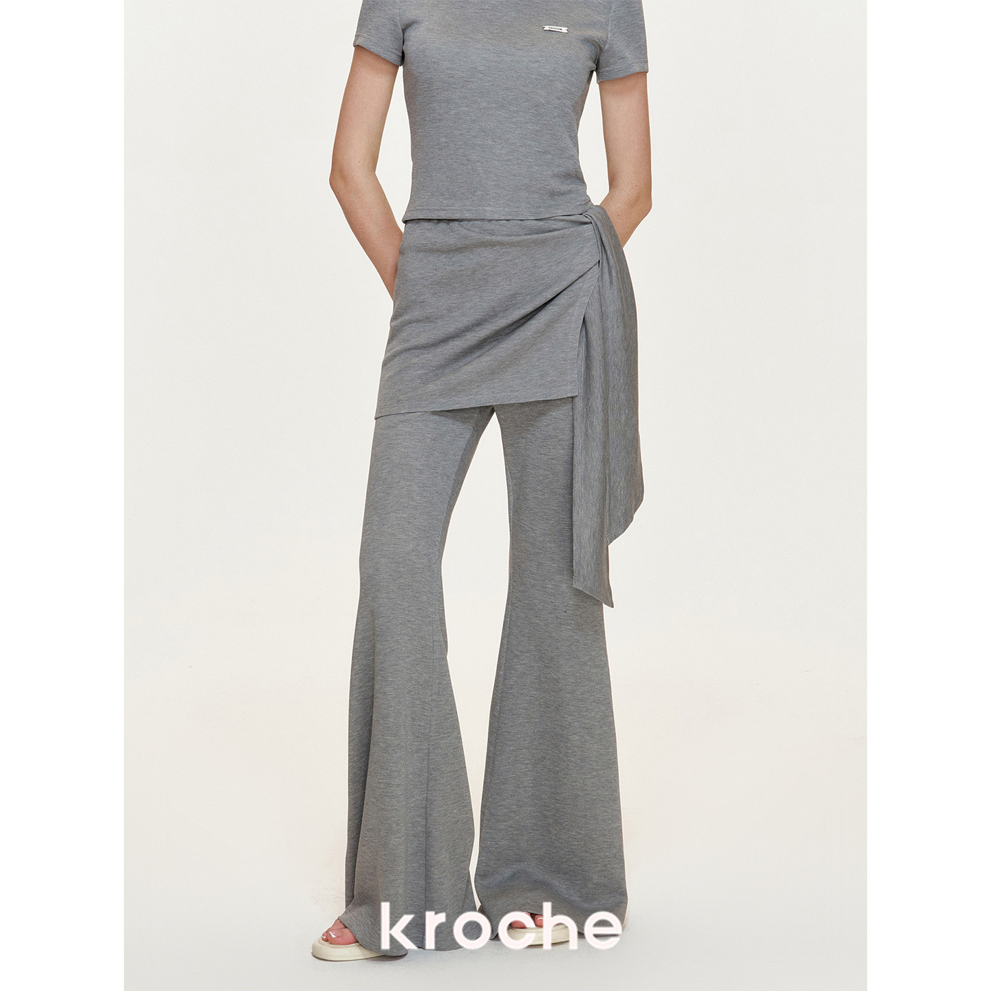 KROCHE アシンメトリー 半袖 セットアップ KPK2009