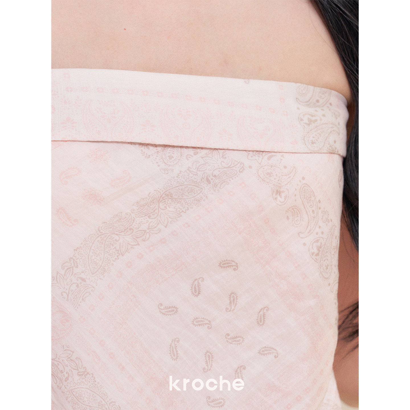 KROCHE プリント アシンメトリー ビスチェ KWF6005