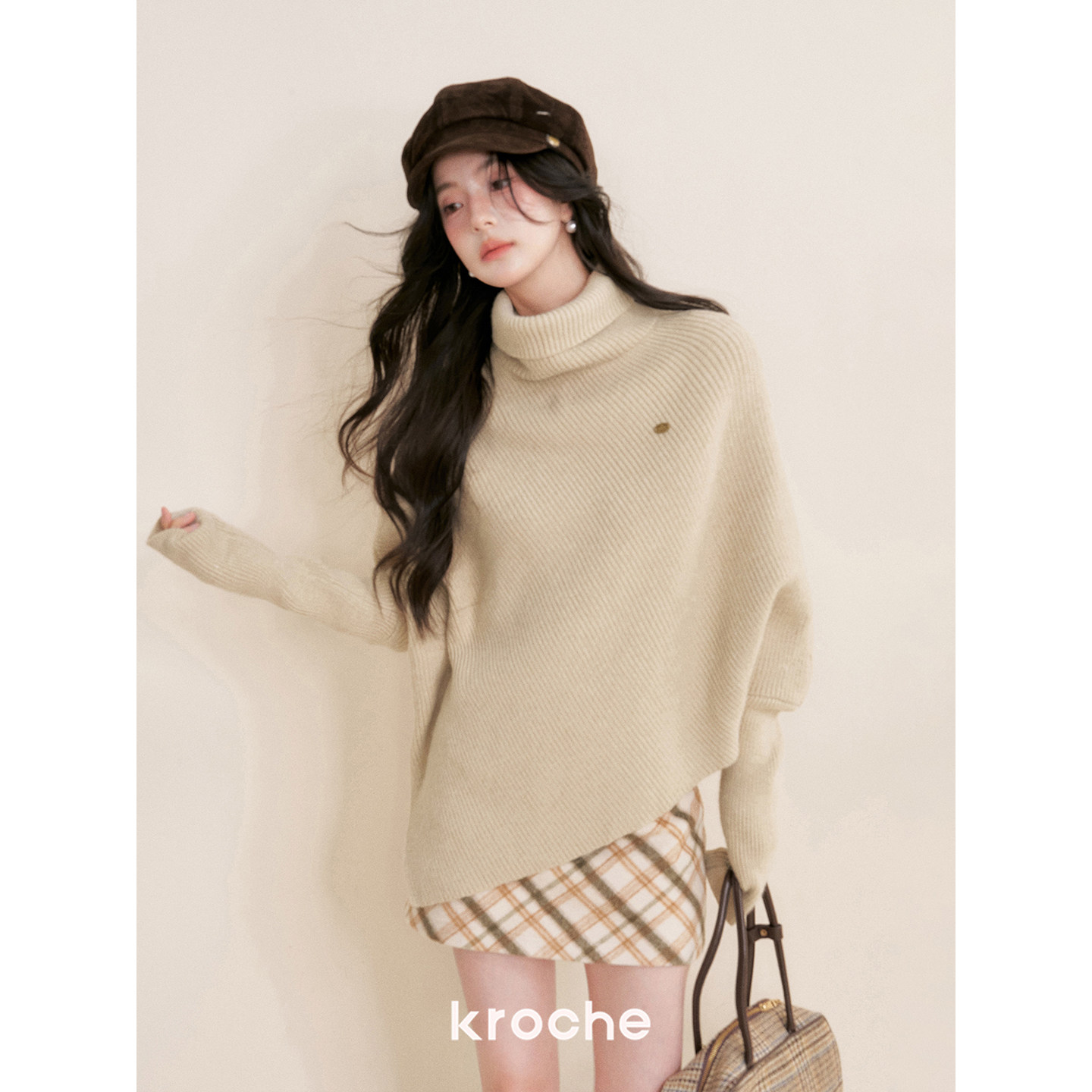 KROCHE アシンメトリー ニット KP7042