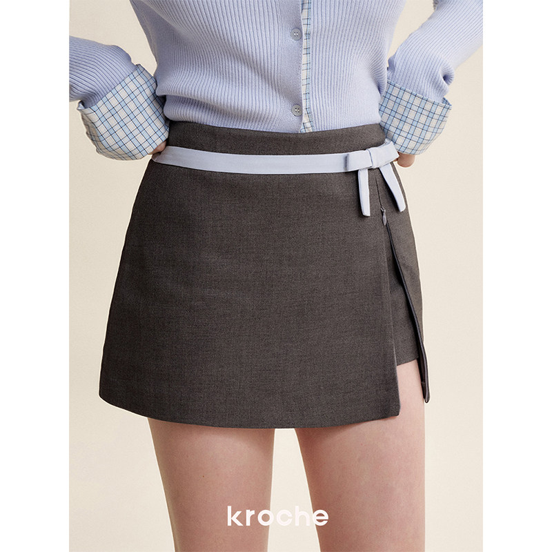 KROCHE リボン 配色 スカート KB5111