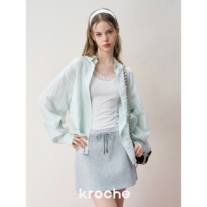 KROCHE リボン レース キャミソール KB4094