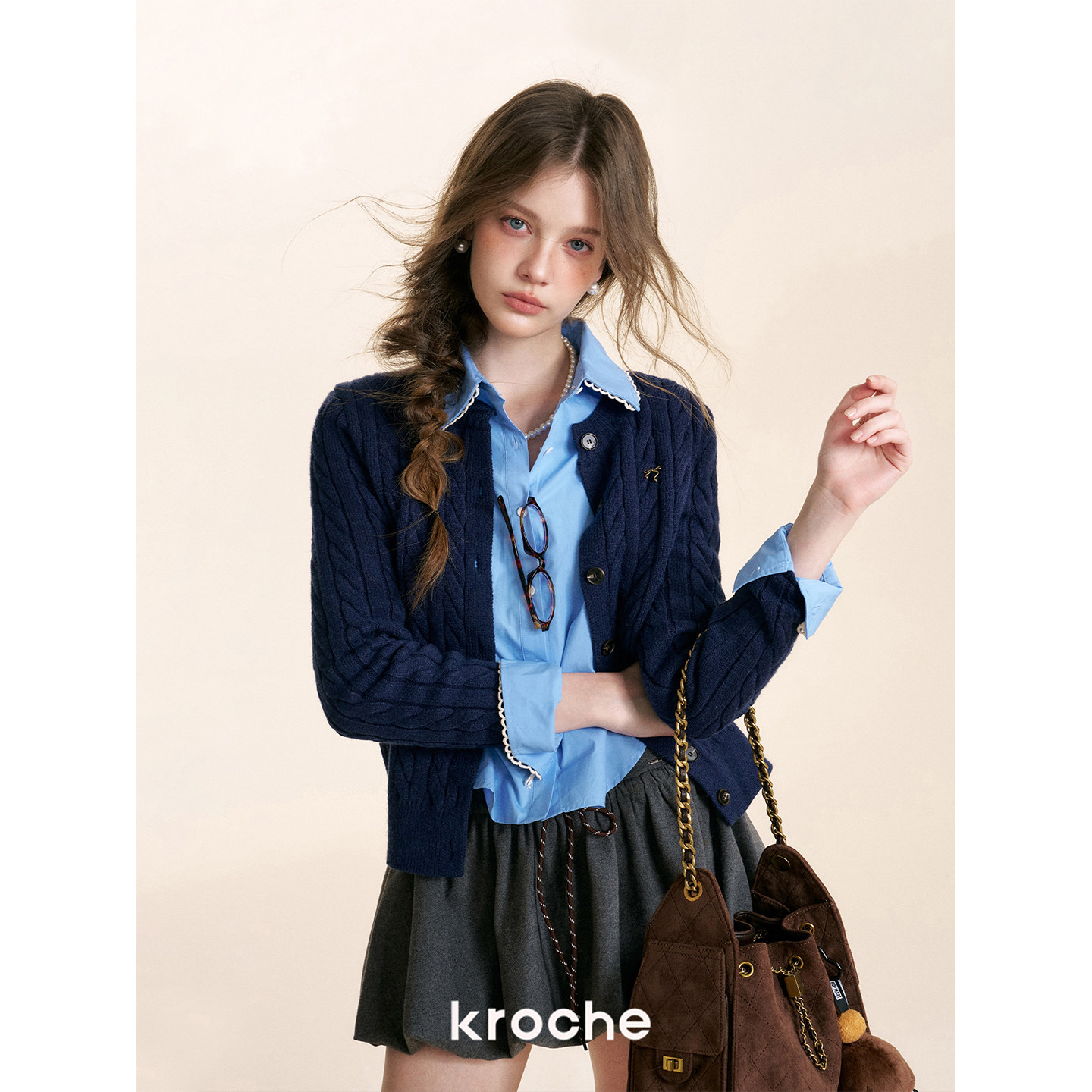 KROCHE 長袖 シャツ・ブラウス KBS2013